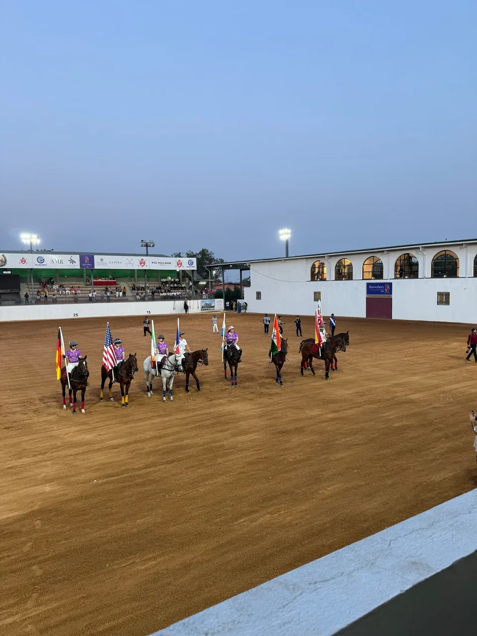 Riding grounds and club building at Hyderabad Polo & Riding Club